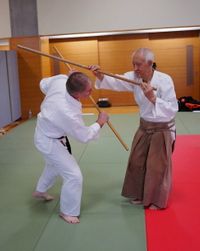 Narita Shinjūrō und Gerhard Weber, Training in Japan
